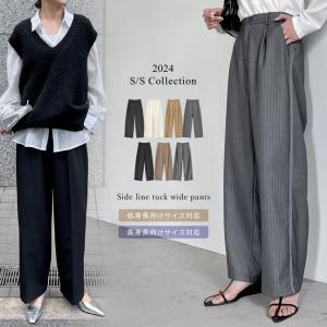 パンツ スラックス レディース サイドライン ワ...の商品画像