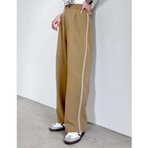 パンツ スラックス レディース サイドライン ...の詳細画像5