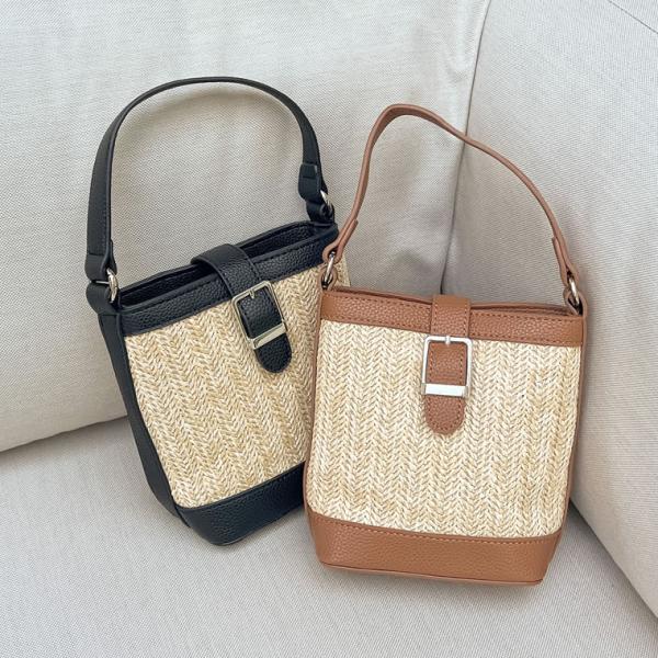 ハンドバッグ レディース バッグ ワンハンドル  ショルダーバッグ 2WAY フェイクレザー コンパ...