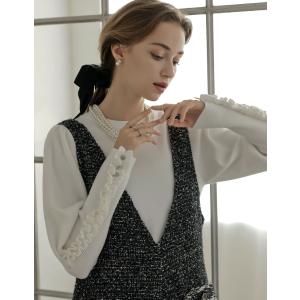 ニット トップス 長袖 レディース 3色 M/...の詳細画像3