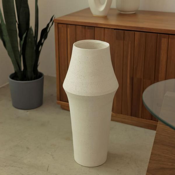 フラワーベース 花瓶 インテリア 雑貨 変形 花器 陶器 ストーンウェア 送料無料