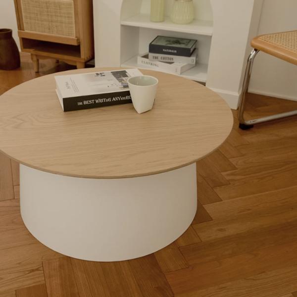 ラウンドテーブル センターテーブル ローテーブル 天然木 木製 インテリア ナイトテーブル インテリ...