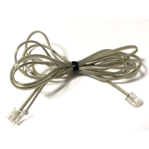 電話線 モジュラーケーブル 約2.1m 中古品 動作未確認