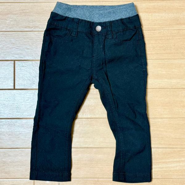西松屋 パンツ ツイル ベビー ブラック 黒 80cm