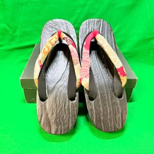 下駄 レディース ピンク レッド 黒台 浴衣 和...の商品画像