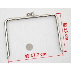 がま口 口金 17.7cm 星 肉球 丸げんこ...の詳細画像2