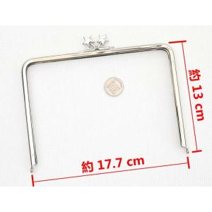 がま口 口金 17.7cm 星 肉球 丸げんこ...の詳細画像3