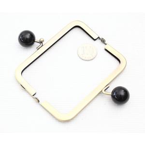 がま口 口金 10.5cm 角型 20mm あ...の詳細画像4