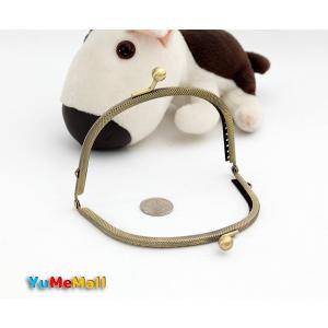 がま口 口金 12cm 丸型 長足 アンティー...の詳細画像3