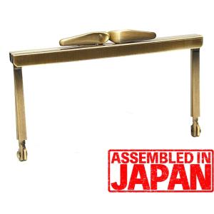 がま口 口金 8.5cm 角型 片丸カン付き 差し込み タイプ アンティーク