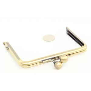 がま口 口金 12cm 角型 長足 アンティー...の詳細画像5