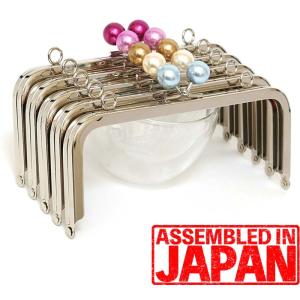 格安口金がま口 口金 20cm 角型 装飾フレーム シルバー ピンクゴールド