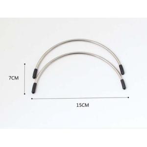 丸型 ワイヤー口金 15cm×7cm 1組 2本入りがま口 口金 2124