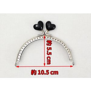 がま口 口金 10.5cm 丸型 シルバー ハ...の詳細画像1