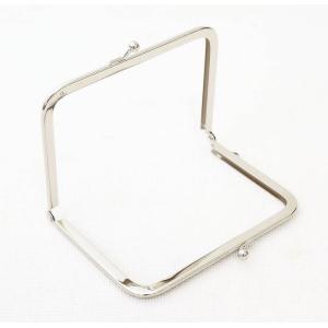 がま口口金 12cm シルバー角型 長足 ハン...の詳細画像2