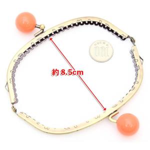 2cm玉付きがま口 口金 12.5cm アンテ...の詳細画像3