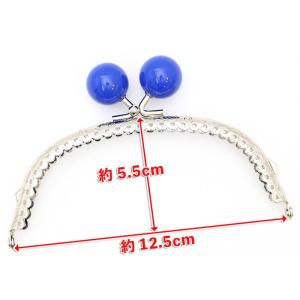 2cm玉付き口金がま口 口金 12.5cm シ...の詳細画像1
