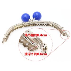 2cm玉付き口金がま口 口金 12.5cm シ...の詳細画像5