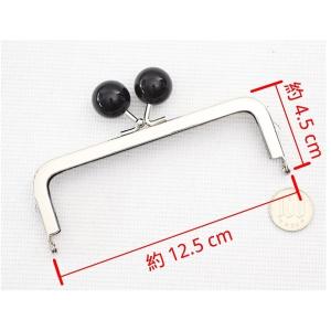 12.5cm がま口 口金あめ玉 2cm シル...の詳細画像2