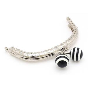 がま口 口金 10.5cm ボーダー 18mm...の詳細画像1