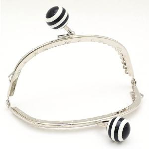 がま口 口金 10.5cm ボーダー 18mm...の詳細画像2