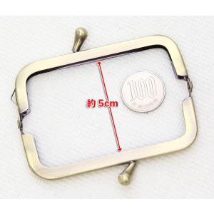 がま口 口金 8.5cm×3.5cm アンティ...の詳細画像3