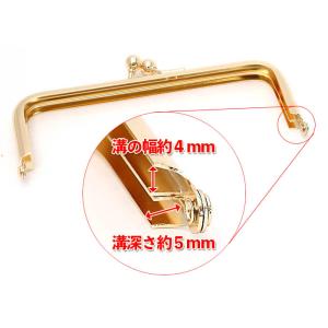 特売 2261 がま口 口金 13cm ゴール...の詳細画像5