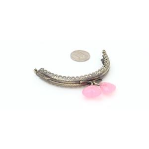がま口 口金 8.5cm あめ玉付き アンティ...の詳細画像1