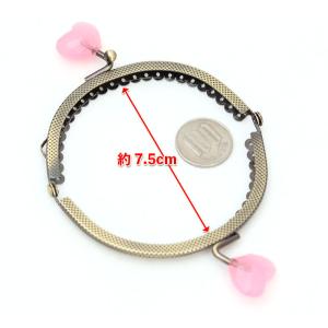 がま口 口金 8.5cm あめ玉付き アンティ...の詳細画像3