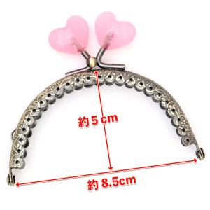 がま口 口金 8.5cm あめ玉付き アンティ...の詳細画像4