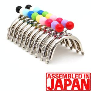 がま口 口金 16.5cm くし型 1142 20mm あめ玉 アンティークゴールド