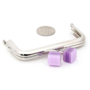 がま口 口金 8.5cm あめ玉付き 角型 シ...の詳細画像1