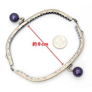 がま口 口金 12.5cm くし型 パール玉 ...の詳細画像3