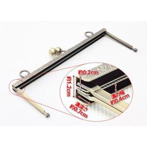 セール品 がま口 20cm 浮足口金 カン付き...の詳細画像4
