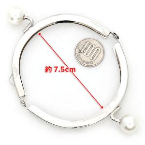 がま口 口金 8.5cm 丸型 シルバー 単色...の詳細画像3
