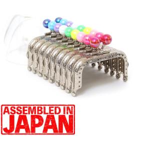 10.5cm がま口 口金 角型 差し込み タイプ 20mm あめ玉 2cm シルバー