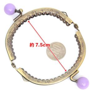 がま口 口金 8.5cm 単色 ミニ あめ玉 ...の詳細画像3
