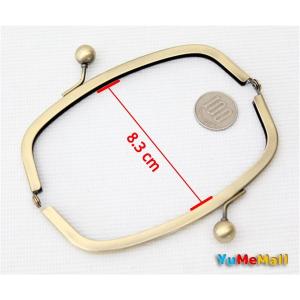 がま口 12.5cm 内径 アンティークゴール...の詳細画像3