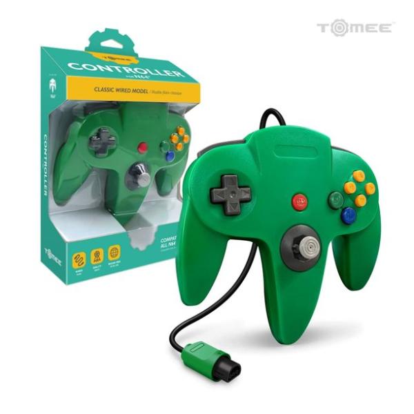 Tomee N64専用有線コントローラ【Green】