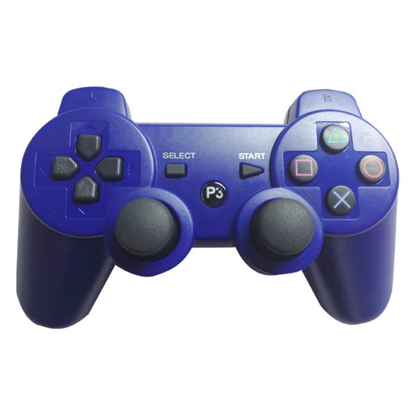【SALE】【訳アリ】PS3 互換 コントローラ ブルー ワイヤレス対応 DUALSHOCK3 プレ...