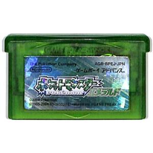 GBA ポケットモンスター エメラルド 電池交換済み ソフト前面に小さい亀裂あり（ソフトのみ）【中古...