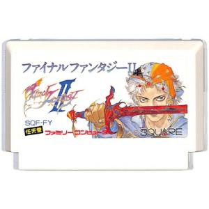ファミコン ファイナルファンタジー2  セーブ可 ソフト側面に小さい亀裂あり（ソフトのみ） FC【中...