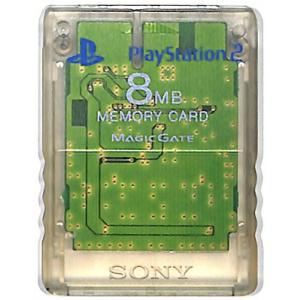 PS2 SONY製 メモリーカード 【８MB】 （クリスタル） 初期化済 プレイステーション2 プレステ2の商品画像