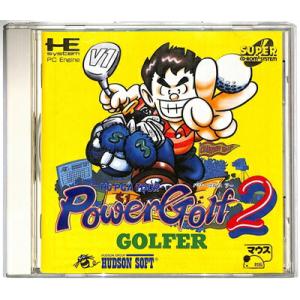 【PCE CD-ROM2】 パワーゴルフ2 帯付き【中古】 PCエンジン CDロムロム