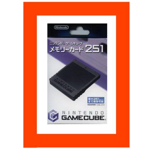 新品ＧＣゲームキューブ用　メモリーカード251（任天堂純正品）/新品未使用品ですがパッケージに少し傷...