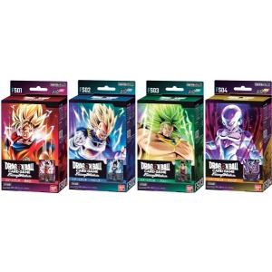 新品【4種セット】在庫品 ドラゴンボールスーパーカードゲーム フュージョンワールド スタートデッキ 孫悟空 ベジータ ブロリー フリーザ バンダイ｜gameuga