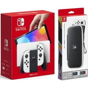 　【当社限定品】Nintendo Switch(有機ELモデル) Joy-Con(L)/(R) ホワイト+Nintendo Switchキャリングケース（画面保護シート付き）｜gameuga