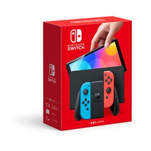 【送料無料】【北海道・沖縄を除く】新品　Nintendo Switch(有機ELモデル)　 Joy-Con(L) ネオンブルー/(R) ネオンレッド｜gameuga