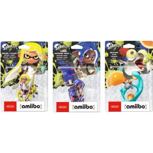 　代引き不可・新品 amiibo インクリング【イエロー】+（オクトリング【ブルー】+コジャケス３点セット｜gameuga