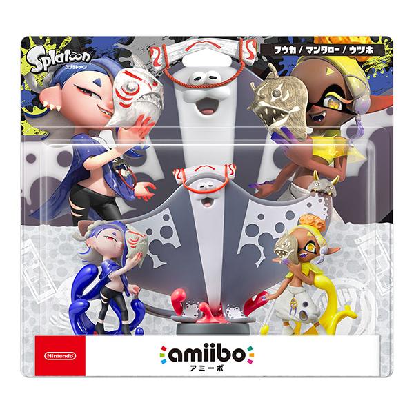 　送料無料【北海道・沖縄を除くamiibo すりみ連合セット［フウカ／ウツホ／マンタロー］2023年...